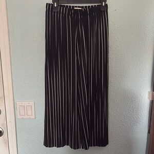 Black and White Striped Pants